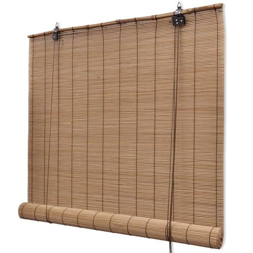 vidaXL Rolgordijn 120x160 cm bamboe bruin, Huis en Inrichting, Stoffering | Gordijnen en Lamellen, Nieuw, Verzenden