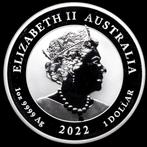 Australië. 1 Dollar 2022 Quokka, 1 Oz (.999) (Zonder, Postzegels en Munten