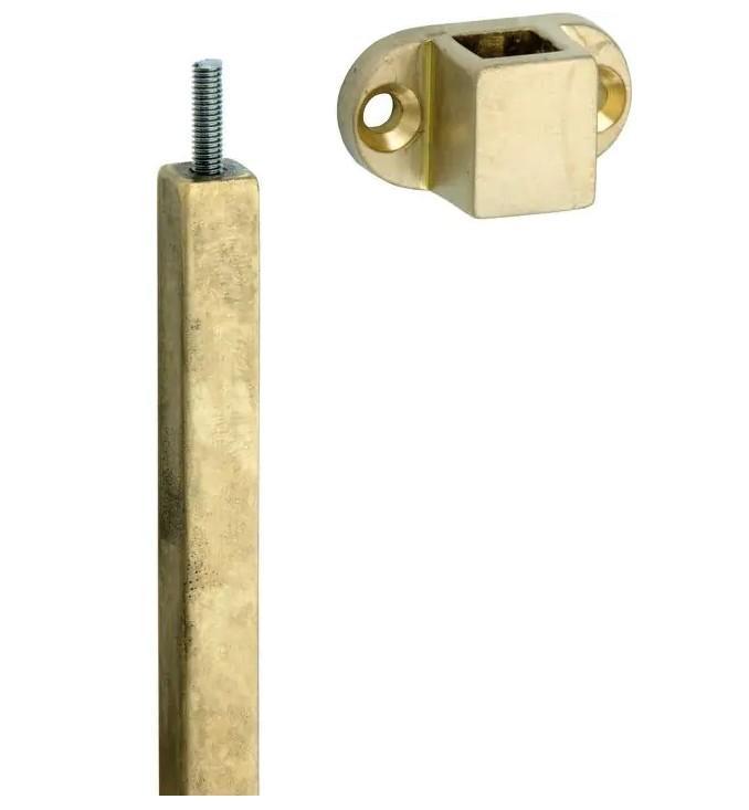 Verlengset ovaal voor espagnolet messing antiek, Doe-het-zelf en Bouw, Hang- en Sluitwerk, Klink of Kruk, Nieuw, Overige materialen