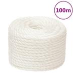 vidaXL Werktouw 16 mm 100 m polypropeen wit, Verzenden, Nieuw