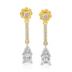 Oorbellen - 18 karaat Geel goud, Witgoud -  2.16ct. tw., Nieuw