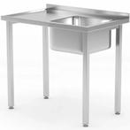 Spoeltafel | KitchenLine | RVS | 1 Spoelbak (Rechts) |, Zakelijke goederen, Horeca | Keukenapparatuur, Verzenden, Nieuw in verpakking