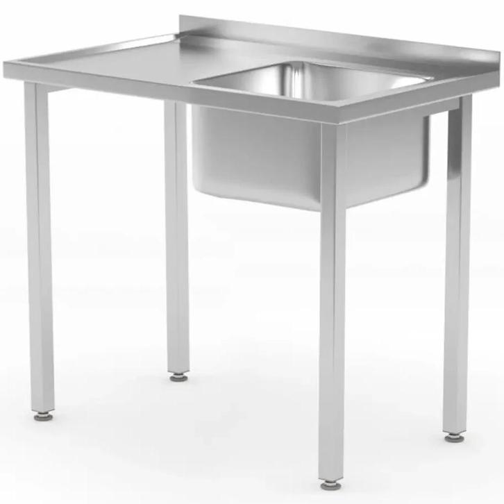 Spoeltafel | KitchenLine | RVS | 1 Spoelbak (Rechts) |, Zakelijke goederen, Horeca | Keukenapparatuur, Nieuw in verpakking, Verzenden