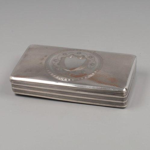 Gerrit Hooghwinkel (Schoonhoven 1839) - Tabaksdoos - .833, Antiek en Kunst, Antiek | Zilver en Goud