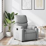 vidaXL Fauteuil verstelbaar stof lichtgrijs, Verzenden, Nieuw