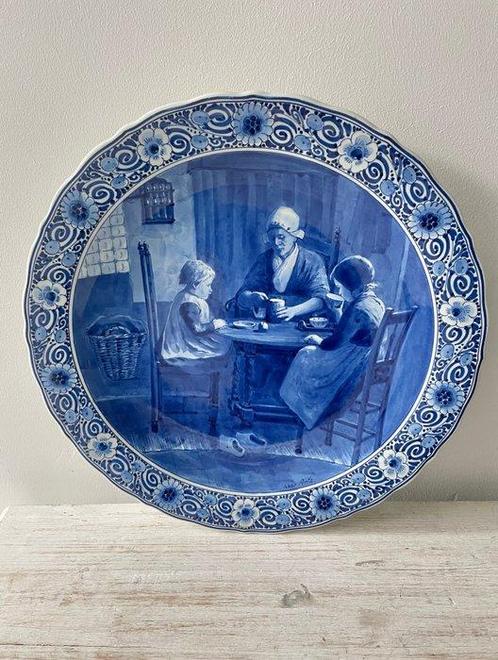 De Porceleyne Fles, Delft - Assiette murale - Céramique -, Antiek en Kunst, Antiek | Glaswerk en Kristal