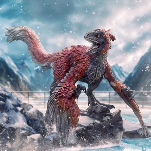 Jurassic World Art Scale Statue 1/10 Pyroraptor 19 cm, Verzamelen, Film en Tv, Ophalen of Verzenden