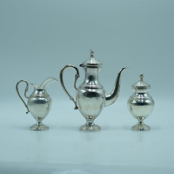 Koffie- en theeservies (3) - Zilver, Antiek en Kunst, Antiek | Zilver en Goud