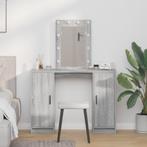 vidaXL Kaptafel met LED-verlichting - Grijs Sonoma, Verzenden, Nieuw