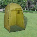 vidaXL Douche-/WC-/omkleedtent groen, Caravanes & Camping, Sacs de couchage