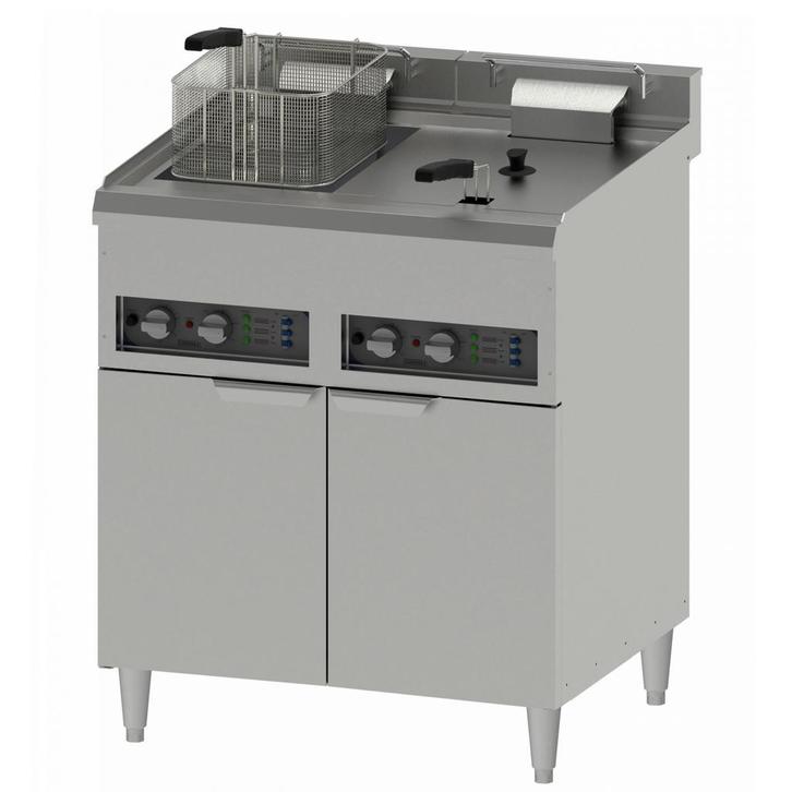 Friteuse | Elektrisch | 16+16L | 60°C/200°C | 24kW (400V) |, Articles professionnels, Horeca | Équipement de cuisine, Envoi