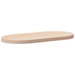 vidaXL Tafelblad 80x40x2,5 cm massief grenenhout ovaal, Verzenden