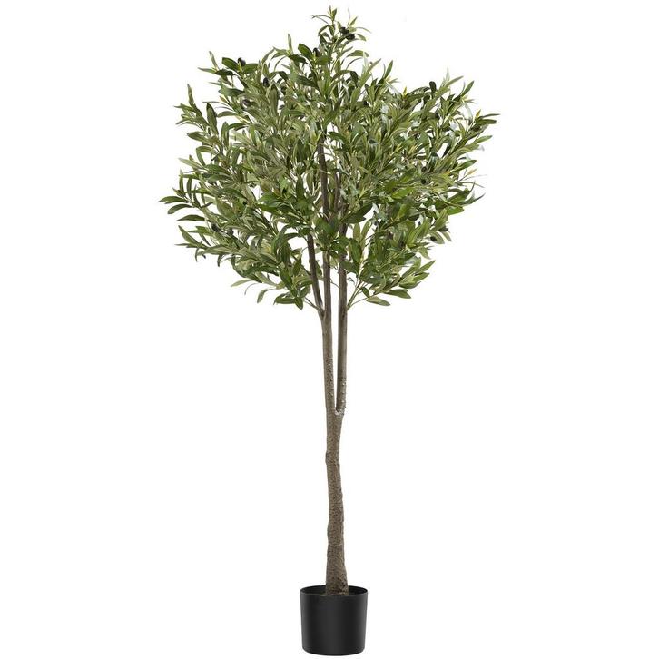 tectake Kunst olijfboom Oleand, realistische textuur - 150 c, Huis en Inrichting, Kamerplanten, Verzenden