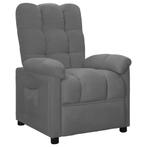 vidaXL Fauteuil inclinable Gris clair Tissu