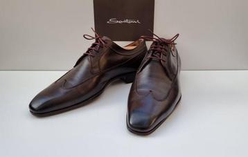 Santoni - Chaussures à lacets - Taille : EU 43.5, EU 44 beschikbaar voor biedingen