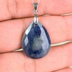 Hanger van natuurlijke blauwe saffier – edelsteen van