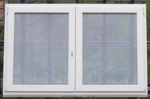 pvc raam , chassis , venster , kozijn 167 x 108 creme, Doe-het-zelf en Bouw, Raamkozijnen en Schuifdeuren, Inclusief glas, Zo goed als nieuw