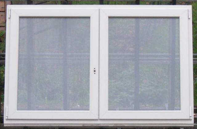 pvc raam , chassis , venster , kozijn 167 x 108 creme, Doe-het-zelf en Bouw, Raamkozijnen en Schuifdeuren, Inclusief glas, Zo goed als nieuw