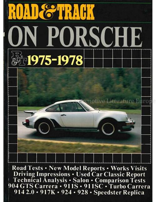 ROAD & TRACK ON PORSCHE 1975-1978 (BROOKLANDS), Livres, Autos | Livres