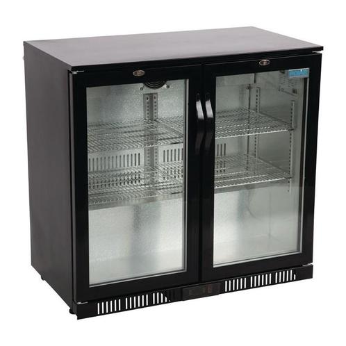 Polar G-serie 2-deurs barkoeling met klapdeuren zwart 198L, Zakelijke goederen, Horeca | Keukenapparatuur, Nieuw in verpakking
