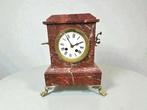 Pendule (3) - Antiek - Rouge Griottes - laat 19e eeuw -
