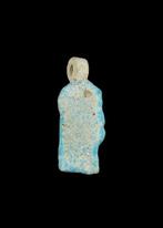 Oude Egypte, late periode Blauwe faience Hanger van een, Antiek en Kunst