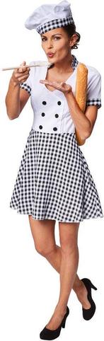 2dekans | Dressforfun Vrouwenkostuum chef-kokkin L -, Kinderen en Baby's, Ophalen of Verzenden, Nieuw