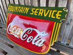 Coca Cola - Emaille bord - Coca-Cola emaillebord, Fountain