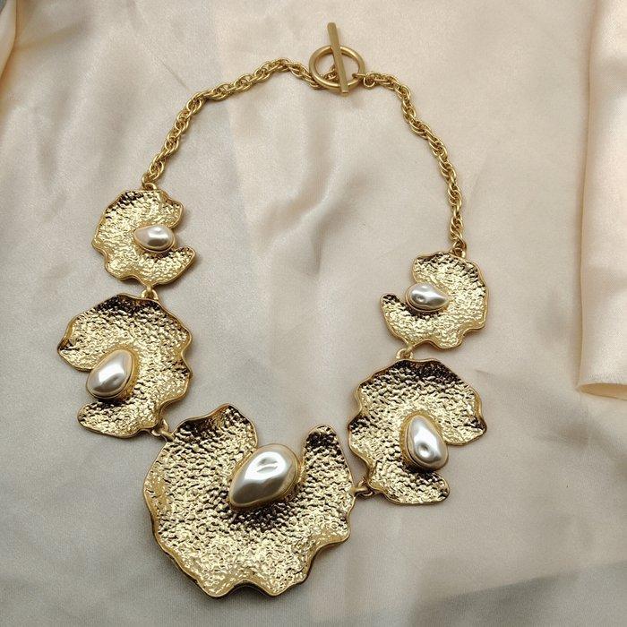 Oscar De La Renta - Metaal - Halsketting - Oscardelarenta, Antiek en Kunst, Curiosa en Brocante