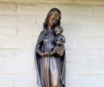 sculptuur, Wall sculpture Madonna - 55 cm - Brons