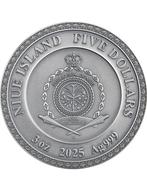 Niue. 5 Dollars 2025 APOLLO Göttliche Gesichter der Sonne 3, Timbres & Monnaies