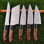 Keukenmes - Chefs knife - Hout, Zwart G 10 en Staal - Noord, Antiek en Kunst