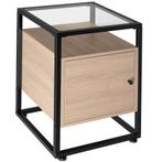 Nachtkastje Dudley 40x43x60,5cm - Industrieel licht hout, ei, Maison & Meubles, Tables | Tables d'appoint, Verzenden