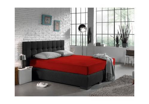 Dreamhouse Enkel Jersey 135 gr. Hoeslaken Rood, Huis en Inrichting, Slaapkamer | Beddengoed