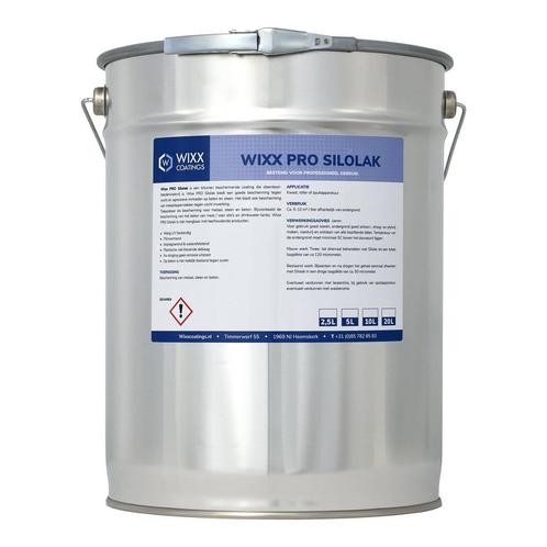 Wixx PRO Silolak Zwart Zwart 20L, Bricolage & Construction, Peinture, Vernis & Laque, Envoi