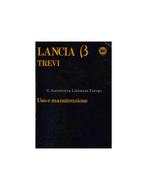 1981 LANCIA BETA TREVI INSTRUCTIEBOEKJE ITALIAANS
