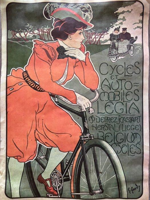 George Gaudy - Cycles et Automobiles L.C.G.A. Herstal, Antiek en Kunst, Kunst | Tekeningen en Fotografie