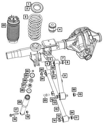 NTO Suspension Shock Absorber, Rear - Ram 1500 2019+ DT