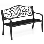 2dekans | coast Tuinbank Zwart - Gietijzeren Rugleuning met, Ophalen of Verzenden, Nieuw