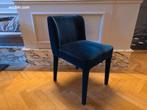 Blauw fluwelen eetkamerstoelen (4x), Huis en Inrichting, Ophalen, Nieuw