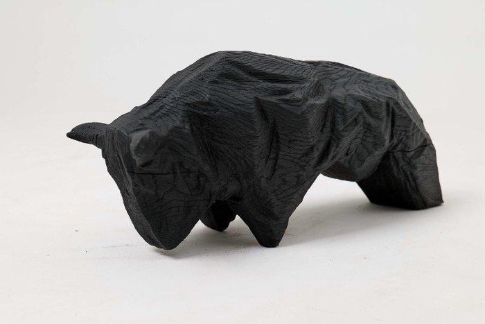 Logniture - sculptuur, Taurus - 20 cm - Hout - 2025, Antiek en Kunst, Kunst | Designobjecten