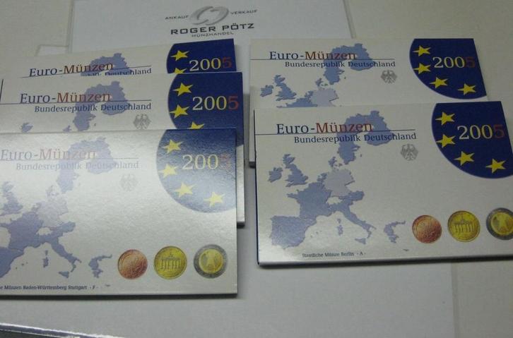 19,40 Euro Brd Kursmuntset 2005 A D F G J komplett polier..., Postzegels en Munten, Munten | Europa | Euromunten, België, Verzenden