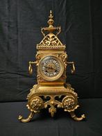 Tafelklok Gothisch - Verguld brons - 1850-1900, Antiquités & Art, Antiquités | Horloges