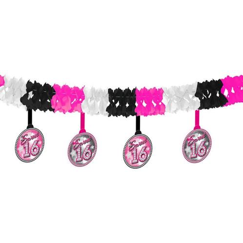 Sweet 16 Slinger met Onderhanger 4m, Hobby en Vrije tijd, Feestartikelen, Nieuw, Verzenden
