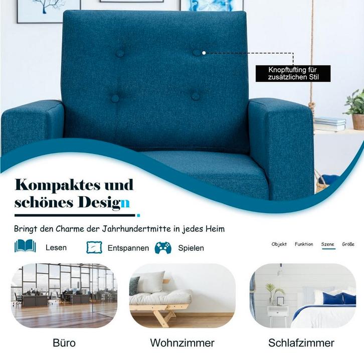 2dekans | Coast fauteuil met 2 zijpokken van de vleugel met, Huis en Inrichting, Stoelen, Ophalen of Verzenden