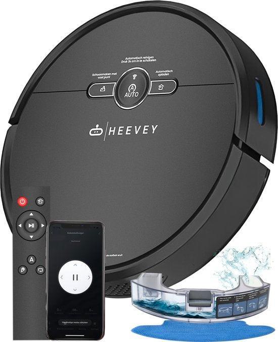 2dekans | Heevey Robotstofzuiger met dweilfunctie - Slimme, Elektronische apparatuur, Stofzuigers, Ophalen of Verzenden