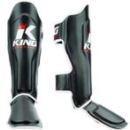 Kickboks Scheenbeschermers King Pro Boxing KPB/SG 1 Zwart, Sport en Fitness, Vechtsporten en Zelfverdediging, Verzenden, Nieuw