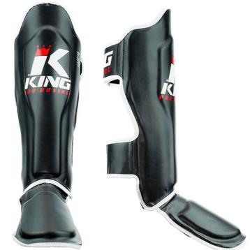 Kickboks Scheenbeschermers King Pro Boxing KPB/SG 1 Zwart, Verzenden