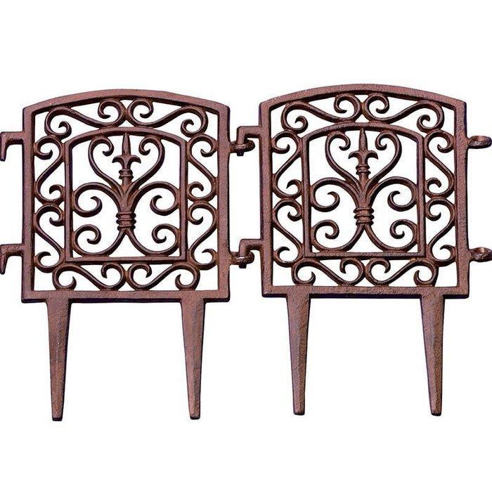 Decoratief ornament (4) - Gietijzeren hek bloem, Antiek en Kunst, Curiosa en Brocante