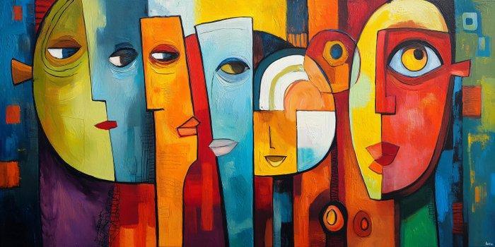 Felix van Horst - Expressive Echoes (XXL), Antiek en Kunst, Kunst | Designobjecten